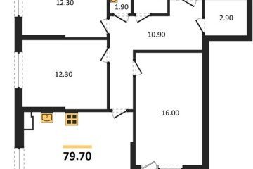 Фото №1: 3-комнатная квартира 79 м² - Краснодар, мкр. Прикубанский внутригородской округ, 
