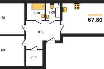 Фото №1: 2-комнатная квартира 67 м² - Краснодар, мкр. Прикубанский внутригородской округ, 