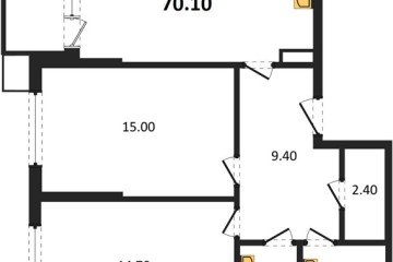 Фото №1: 2-комнатная квартира 70 м² - Краснодар, мкр. Прикубанский внутригородской округ, 