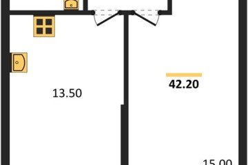Фото №1: 1-комнатная квартира 42 м² - Краснодар, мкр. жилой комплекс Рекорд, ул. Новороссийская, 102/8к5