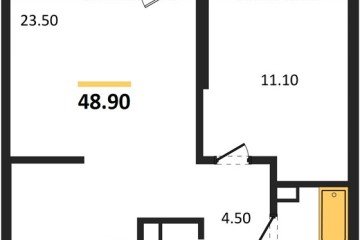 Фото №1: 1-комнатная квартира 48 м² - Краснодар, мкр. жилой комплекс Рекорд, ул. Новороссийская, 102/8к5