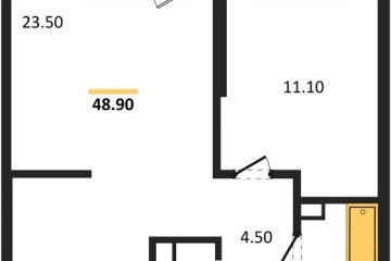 Фото №1: 1-комнатная квартира 48 м² - Краснодар, мкр. жилой комплекс Рекорд, ул. Новороссийская, 102/8к5