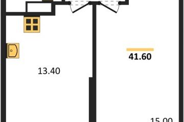 Фото №1: 1-комнатная квартира 41 м² - Краснодар, мкр. жилой комплекс Рекорд, ул. Новороссийская, 102/8к5