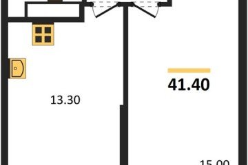 Фото №1: 1-комнатная квартира 41 м² - Краснодар, мкр. жилой комплекс Рекорд, ул. Новороссийская, 102/8к5