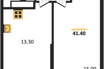 Фото №1: 1-комнатная квартира 41 м² - Краснодар, мкр. жилой комплекс Рекорд, ул. Новороссийская, 102/8к5