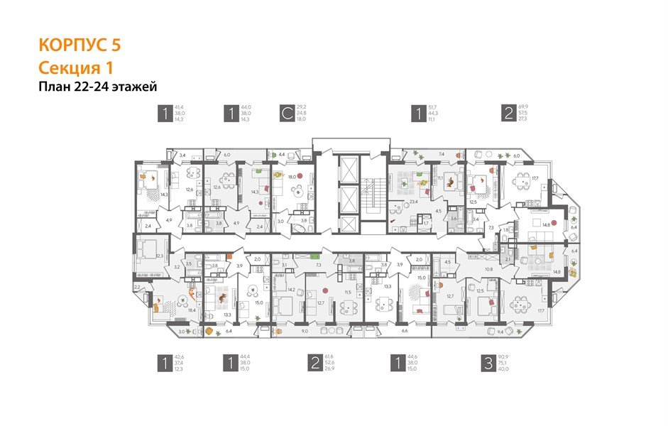 Фото №8: 2-комнатная квартира 61 м² - Краснодар, ЖК Рекорд, Карасунский внутригородской округ, Центральный внутригородской округ, Черёмушки, мкр. жилой комплекс Рекорд, ул. Новороссийская, 102/8к5
