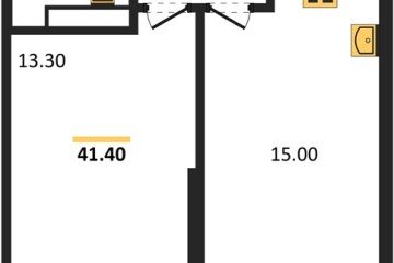 Фото №1: 1-комнатная квартира 41 м² - Краснодар, мкр. жилой комплекс Рекорд, ул. Новороссийская, 102/8к5