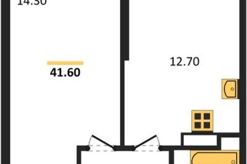 Фото №1: 1-комнатная квартира 41 м² - Краснодар, мкр. жилой комплекс Рекорд, ул. Новороссийская, 102/8к5