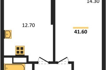 Фото №1: 1-комнатная квартира 41 м² - Краснодар, мкр. жилой комплекс Рекорд, ул. Новороссийская, 102/8к5