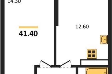Фото №1: 1-комнатная квартира 41 м² - Краснодар, мкр. жилой комплекс Рекорд, ул. Новороссийская, 102/8к5
