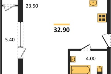 Фото №1: Студия 32 м² - Краснодар, мкр. жилой комплекс Рекорд, ул. Новороссийская, 102/8к5