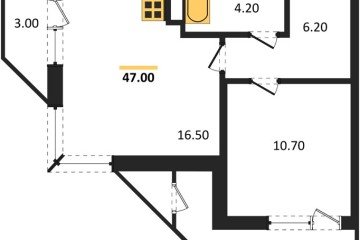 Фото №1: 1-комнатная квартира 47 м² - Краснодар, мкр. жилой комплекс Рекорд, ул. Новороссийская, 102/8к5