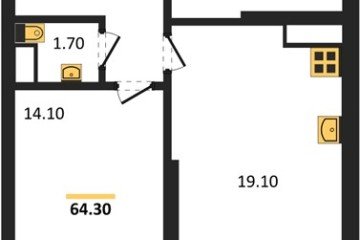 Фото №1: 2-комнатная квартира 64 м² - Краснодар, мкр. жилой комплекс Рекорд, ул. Новороссийская, 102/8к5