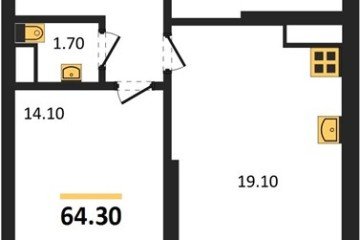 Фото №1: 2-комнатная квартира 64 м² - Краснодар, мкр. жилой комплекс Рекорд, ул. Новороссийская, 102/8к5