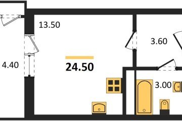 Фото №1: Студия 24 м² - Краснодар, мкр. жилой комплекс Рекорд, ул. Новороссийская, 102/8к5