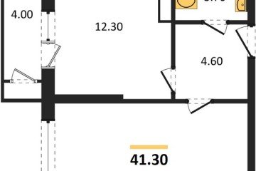 Фото №1: 1-комнатная квартира 41 м² - Краснодар, мкр. жилой комплекс Рекорд, ул. Новороссийская, 102/8к5