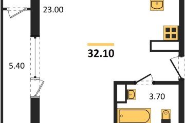 Фото №1: Студия 32 м² - Краснодар, мкр. жилой комплекс Рекорд, ул. Новороссийская, 102/8к5