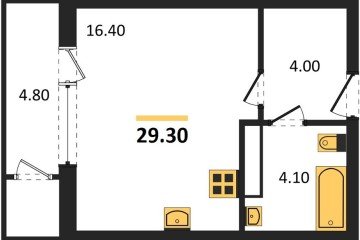 Фото №1: Студия 29 м² - Краснодар, мкр. жилой комплекс Рекорд, ул. Новороссийская, 102/8к5