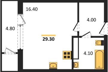 Фото №1: Студия 29 м² - Краснодар, мкр. жилой комплекс Рекорд, ул. Новороссийская, 102/8к5