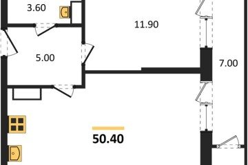 Фото №1: 1-комнатная квартира 50 м² - Краснодар, мкр. жилой комплекс Рекорд, ул. Новороссийская, 102/8к5