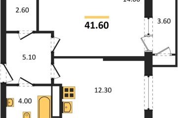 Фото №1: 1-комнатная квартира 41 м² - Краснодар, мкр. жилой комплекс Рекорд, ул. Новороссийская, 102/8к5