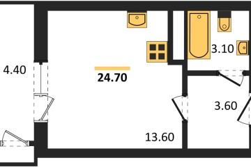 Фото №1: Студия 24 м² - Краснодар, мкр. жилой комплекс Рекорд, ул. Новороссийская, 102/8к5