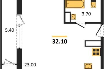 Фото №1: Студия 32 м² - Краснодар, мкр. жилой комплекс Рекорд, ул. Новороссийская, 102/8к5
