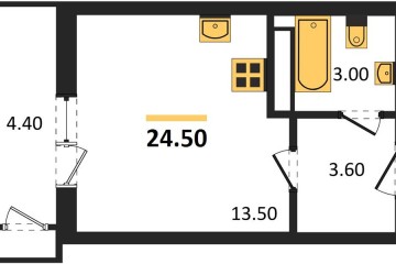 Фото №1: Студия 24 м² - Краснодар, мкр. жилой комплекс Рекорд, ул. Новороссийская, 102/8к5