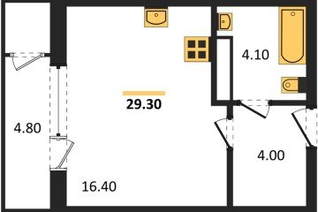 Фото №1: Студия 29 м² - Краснодар, мкр. жилой комплекс Рекорд, ул. Новороссийская, 102/8к5
