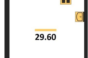 Фото №1: Студия 29 м² - Краснодар, мкр. жилой комплекс Рекорд, ул. Новороссийская, 102/8к5