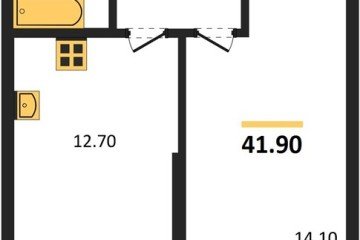 Фото №1: 1-комнатная квартира 41 м² - Краснодар, мкр. жилой комплекс Рекорд, ул. Новороссийская, 102/8к5