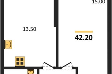 Фото №1: 1-комнатная квартира 42 м² - Краснодар, мкр. жилой комплекс Рекорд, ул. Новороссийская, 102/8к5