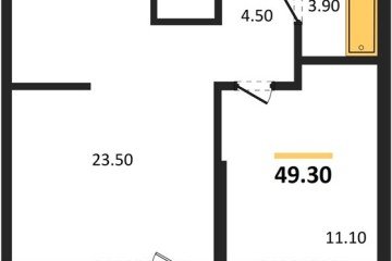 Фото №1: 1-комнатная квартира 49 м² - Краснодар, мкр. жилой комплекс Рекорд, ул. Новороссийская, 102/8к5