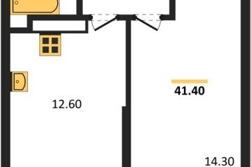 Фото №1: 1-комнатная квартира 41 м² - Краснодар, мкр. жилой комплекс Рекорд, ул. Новороссийская, 102/8к5