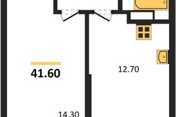 Фото №1: 1-комнатная квартира 41 м² - Краснодар, мкр. жилой комплекс Рекорд, ул. Новороссийская, 102/8к5