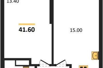 Фото №1: 1-комнатная квартира 41 м² - Краснодар, мкр. жилой комплекс Рекорд, ул. Новороссийская, 102/8к5