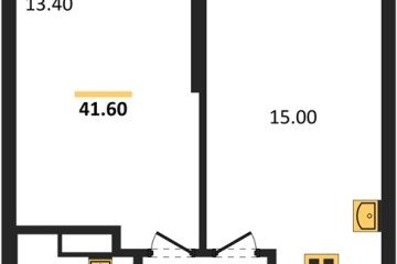 Фото №1: 1-комнатная квартира 41 м² - Краснодар, мкр. жилой комплекс Рекорд, ул. Новороссийская, 102/8к5