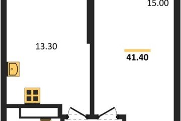 Фото №1: 1-комнатная квартира 41 м² - Краснодар, мкр. жилой комплекс Рекорд, ул. Новороссийская, 102/8к5