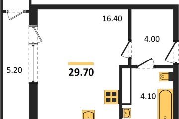 Фото №1: Студия 29 м² - Краснодар, мкр. жилой комплекс Рекорд, ул. Новороссийская, 102/8к5