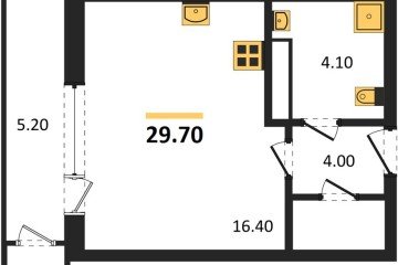 Фото №1: Студия 29 м² - Краснодар, мкр. жилой комплекс Рекорд, ул. Новороссийская, 102/8к5