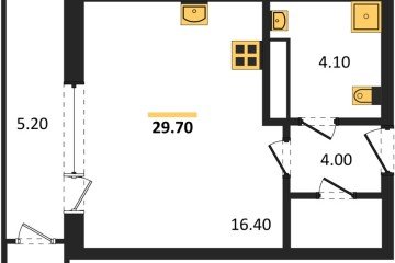 Фото №1: Студия 29 м² - Краснодар, мкр. жилой комплекс Рекорд, ул. Новороссийская, 102/8к5