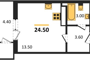 Фото №1: Студия 24 м² - Краснодар, мкр. жилой комплекс Рекорд, ул. Новороссийская, 102/8к5