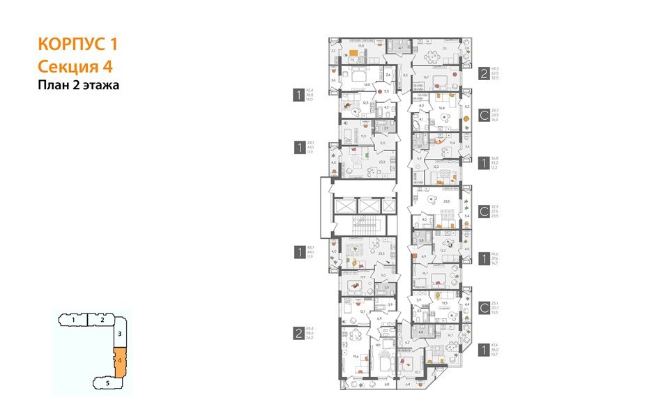 Фото №8: 2-комнатная квартира 69 м² - Краснодар, ЖК Рекорд, Карасунский внутригородской округ, Центральный внутригородской округ, Черёмушки, мкр. жилой комплекс Рекорд, ул. Новороссийская, 102И
