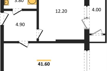 Фото №1: 1-комнатная квартира 41 м² - Краснодар, мкр. жилой комплекс Рекорд, ул. Новороссийская, 102И