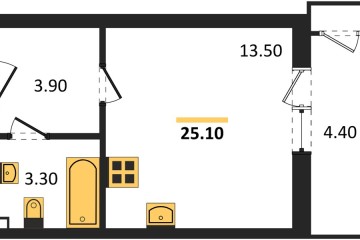 Фото №1: Студия 25 м² - Краснодар, мкр. жилой комплекс Рекорд, ул. Новороссийская, 102И
