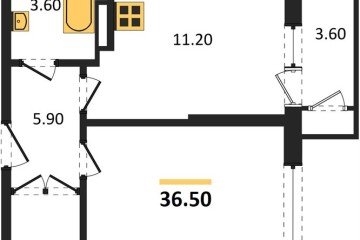 Фото №1: 1-комнатная квартира 36 м² - Краснодар, мкр. жилой комплекс Рекорд, ул. Новороссийская, 102И