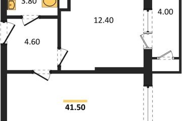 Фото №1: 1-комнатная квартира 41 м² - Краснодар, мкр. жилой комплекс Рекорд, ул. Новороссийская, 102И