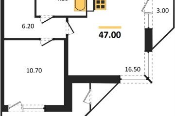 Фото №1: 1-комнатная квартира 47 м² - Краснодар, мкр. жилой комплекс Рекорд, ул. Новороссийская, 102И
