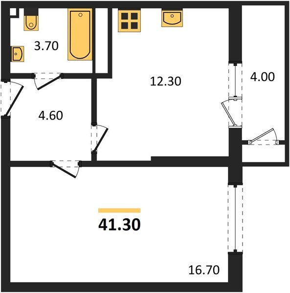 Фото №1: 1-комнатная квартира 41 м² - Краснодар, ЖК Рекорд, Карасунский внутригородской округ, Центральный внутригородской округ, Черёмушки, мкр. жилой комплекс Рекорд, ул. Новороссийская, 102И