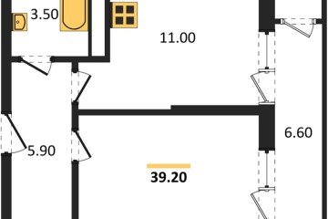 Фото №1: 1-комнатная квартира 39 м² - Краснодар, мкр. жилой комплекс Рекорд, ул. Новороссийская, 102И